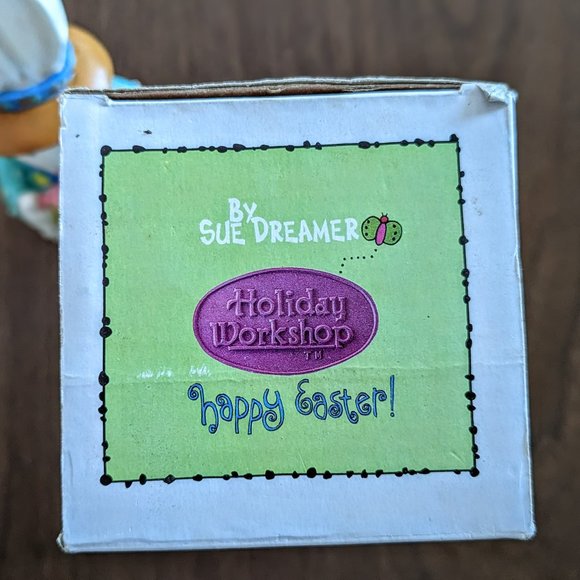 Carrot Patch Bunny Rabbit 8" Holiday Workshop Figure Sue Dreamer Easter 1995 - Picture 14 of 16